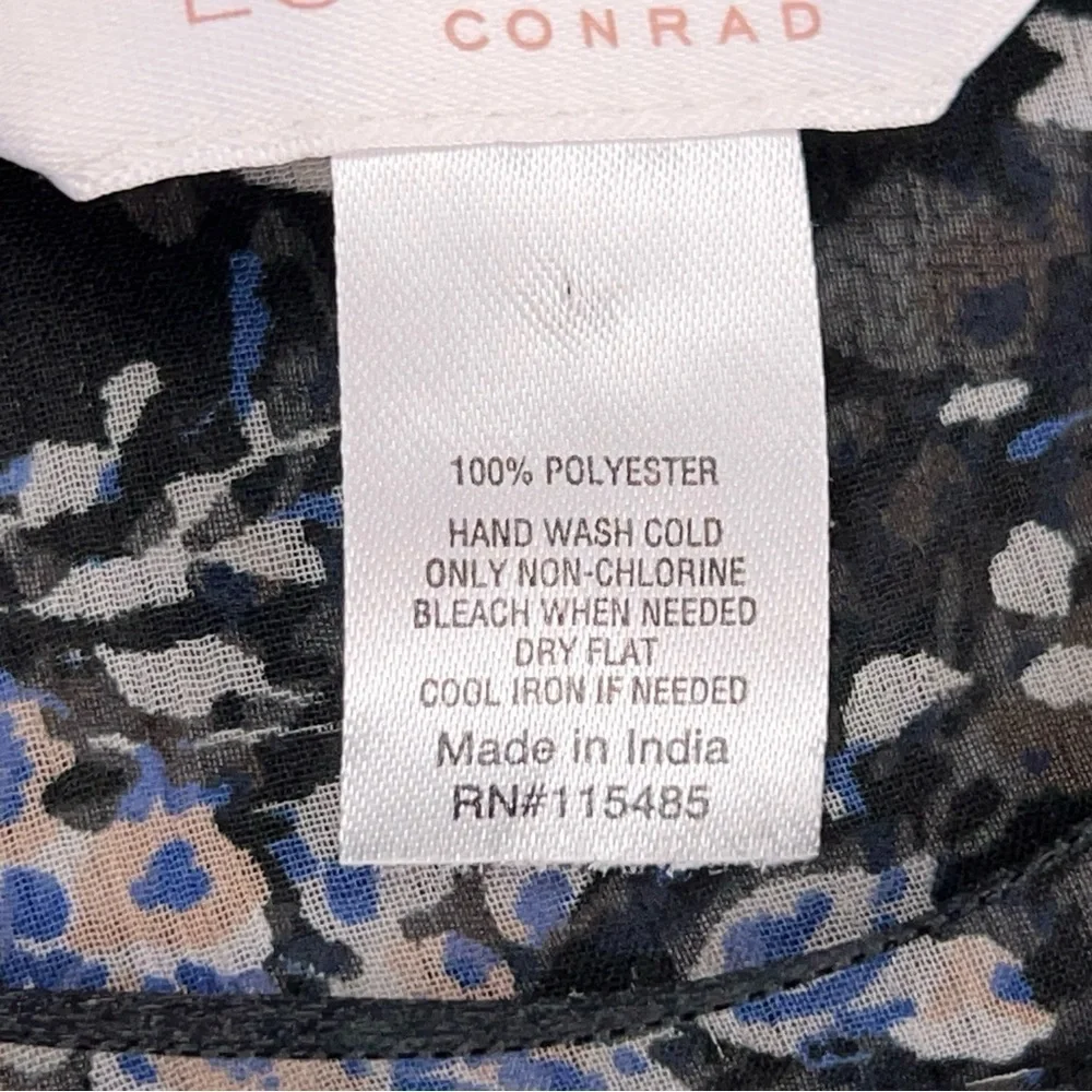 Lauren Conrad Sheer Shawl Floral Lightweight Open Front Short Sleeve